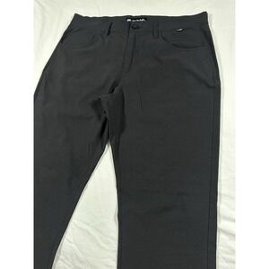 Travis Mathew Pants Mens 34x33 Black Right On Time Performance Stretch Golf